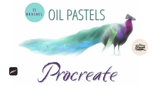 11 Oil Pastel Brushes Procreate — Procreate brush