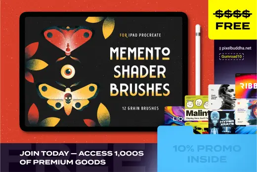 Shader Free Procreate Brushes — Procreate brush