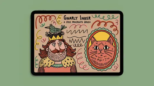 Free Gnarly Inker Brush — Procreate brush