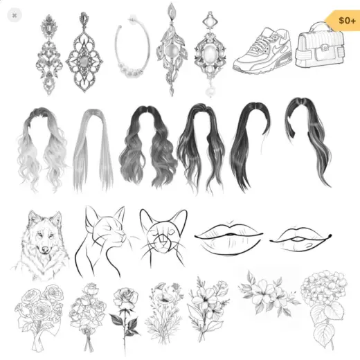 Free stamp brushset — Procreate brush