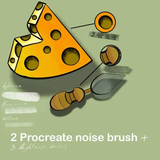 5 procreate noise brushes — Procreate brush