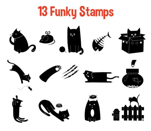 FREE Procreate Stamp Brushes – CATS — Procreate brush