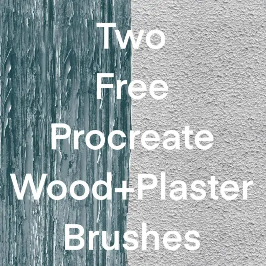 Wood and Plaster Brushes — Procreate brush