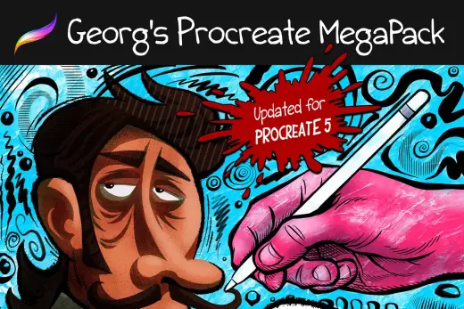 [Paid] MEGAPACK: 550+ Brushes for Procreate — Procreate brush