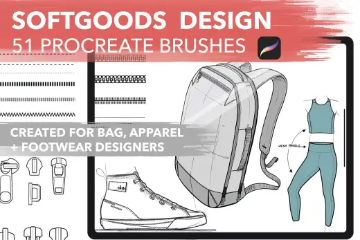 [Paid] Softgoods Design Procreate Brushes Softgoods Design Procreate Brushes — Procreate brush