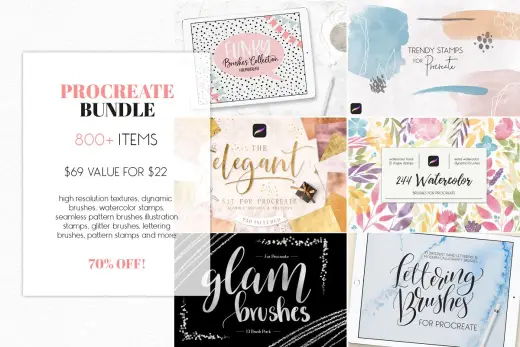 [Paid] 800+ Procreate Bundle — Procreate brush