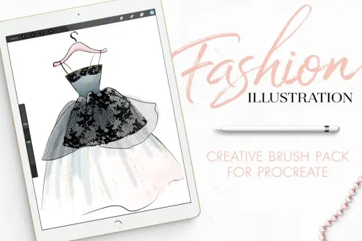 [Paid] Procreate Fashion Illustration Set — Procreate brush