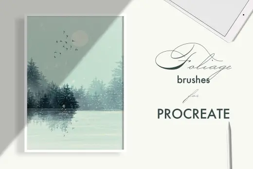 [Paid] Foliage brushes for Procreate — Procreate brush