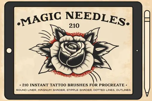[Paid] Magic Needles Procreate Brushes — Procreate brush