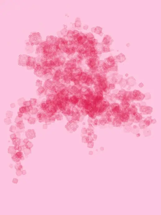 A Splash Of Roses brush — Procreate brush