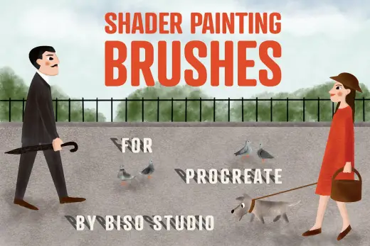 [Paid] Shader Painting Brushes | Procreate — Procreate brush