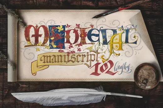 [Paid] Medieval Manuscript Creator Kit — Procreate brush