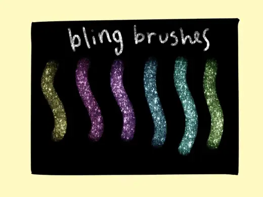 FREE Bling brushes — Procreate brush
