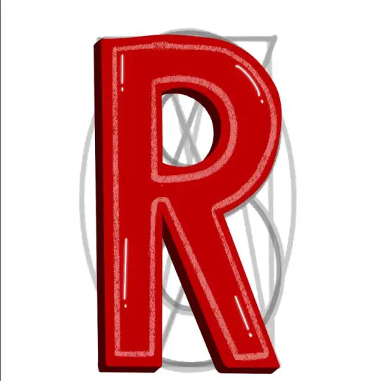 LETTERING GUIDE STAMP — Procreate brush