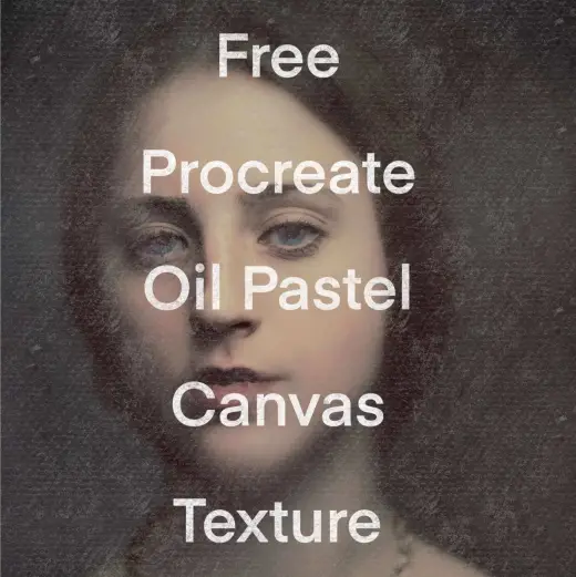 Oil Pastel Canvas Brush — Procreate brush