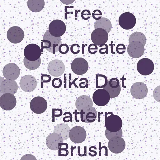 Polka Dot Pattern Brush — Procreate brush