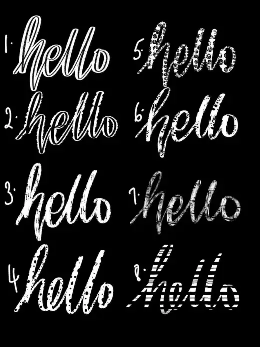 Lettering brushes — Procreate brush