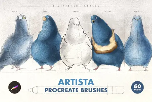 [Paid] Artista Procreate Brushes — Procreate brush