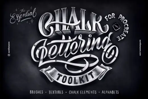 [Paid] Chalk Lettering Toolkit – Procreate — Procreate brush