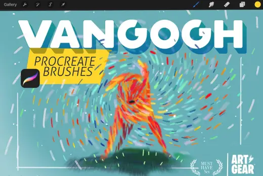 [Paid] Van gogh brushes for Procreate 5 — Procreate brush