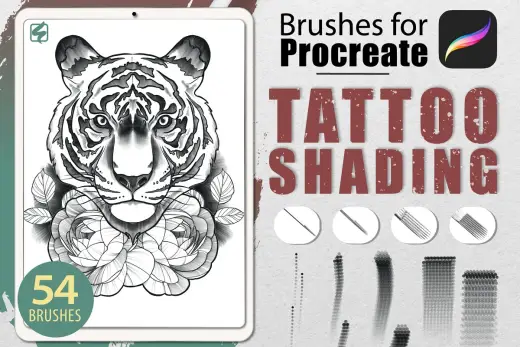 [Paid] Procreate – Tattooshading Brushset — Procreate brush
