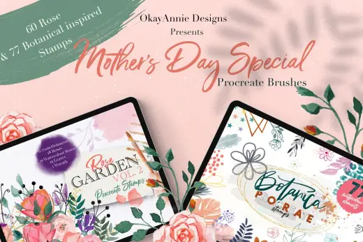 [Paid] Say It With Flowers Bundle Pack — Procreate brush