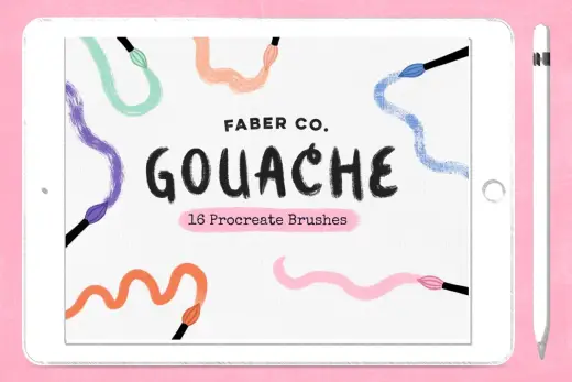 [Paid] Gouache Procreate Brushes — Procreate brush
