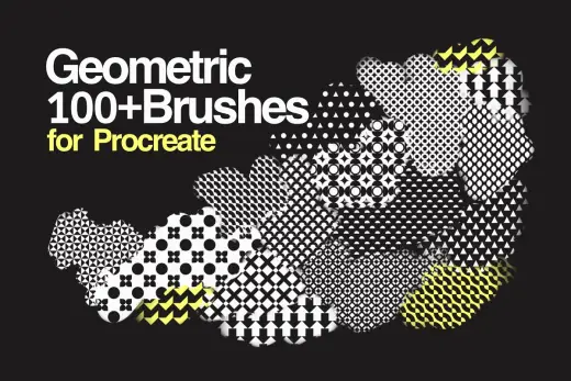 [Paid] Geometric 100+ Pattern for Procreate — Procreate brush