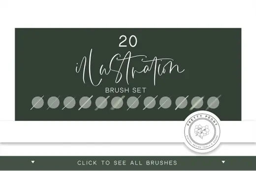 [Paid] 20 Procreate Illustration Brushes — Procreate brush