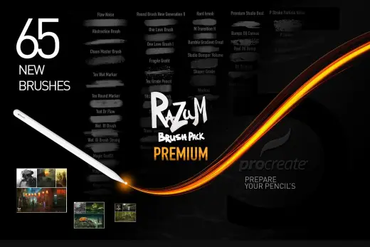 [Paid] RAZUM_INC BRUSH PACK PREMIUM FOR PRO — Procreate brush