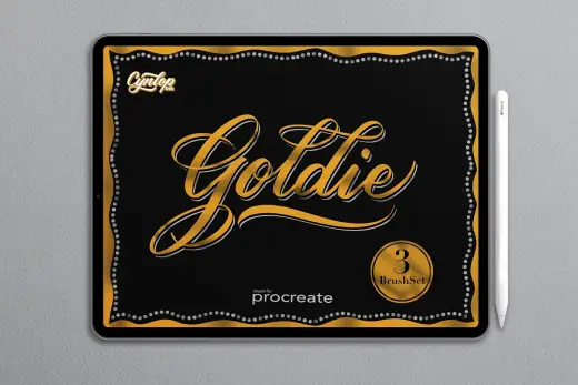 [Paid] Procreate Goldie Brush Set — Procreate brush