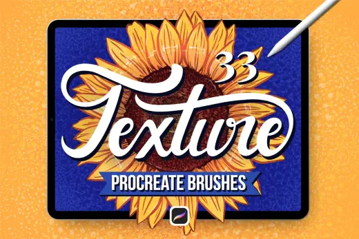 [Paid] 33 Textured Finish Procreate Brushes — Procreate brush