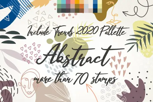 [Paid] Abstract shapes brushes Procreate — Procreate brush