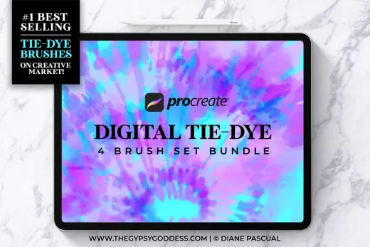 [Paid] Procreate Tie-Dye Brush Bundle — Procreate brush