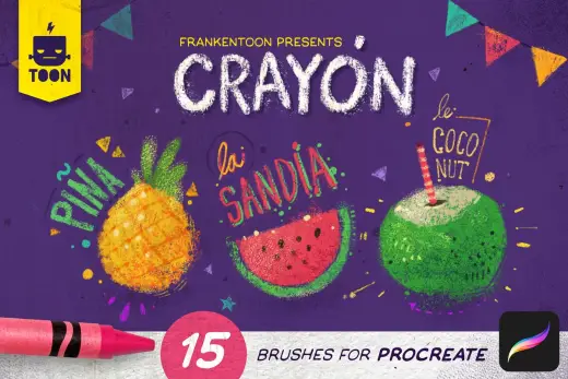 [Paid] Crayon – Procreate Brush Pack — Procreate brush