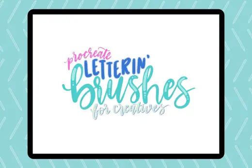 [Paid] Modern Procreate Lettering Brushes — Procreate brush