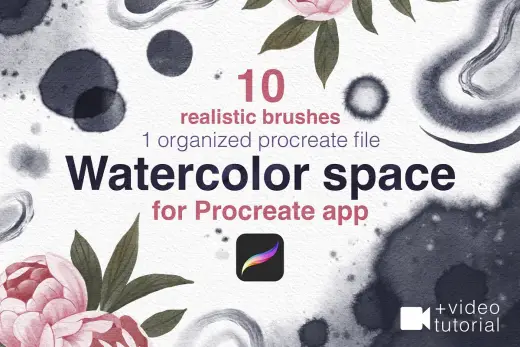 [Paid] Procreate Watercolor Kit — Procreate brush