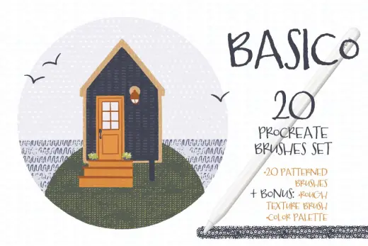 [Paid] Basico Procreate brushes +bonus — Procreate brush
