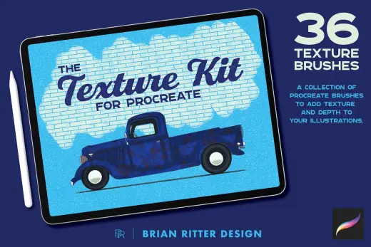 [Paid] Texture Kit for Procreate — Procreate brush