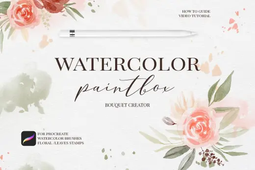 [Paid] Watercolor brushes for Procreate — Procreate brush