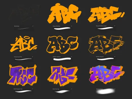 Free Graffiti Brush pack — Procreate brush