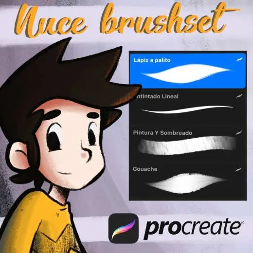 Nuce Ink Brushset free — Procreate brush