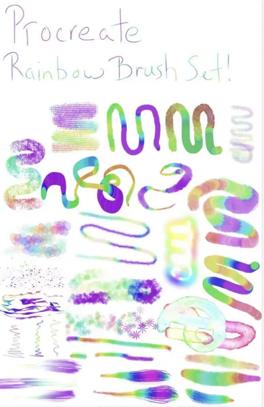 Free Rainbow brushes — Procreate brush
