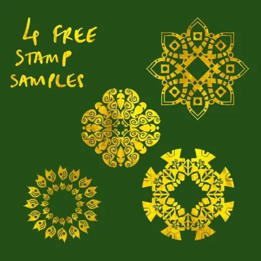 Symmetrical design Stamps (Free) — Procreate brush