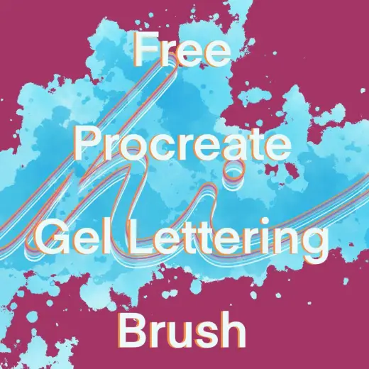 Gel Lettering Brush — Procreate brush