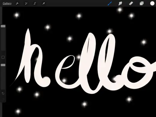 First Lettering Brush (Free) — Procreate brush