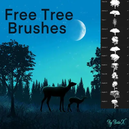 Free Tree brush pack! — Procreate brush