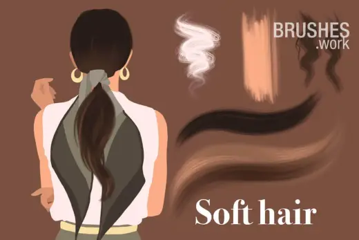 Soft Hair free brush — Procreate brush