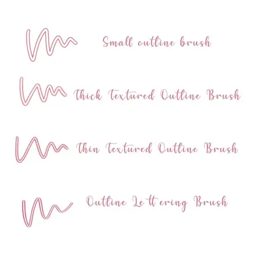 Free outline brush set! — Procreate brush