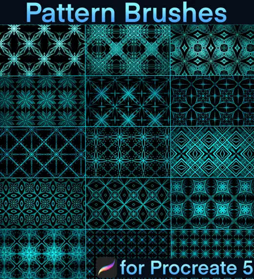 Pattern brushes for Procreate — Procreate brush